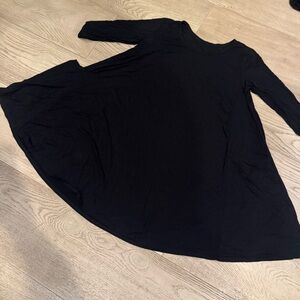 Pink blush Black Women's swing Dress with pockets size L